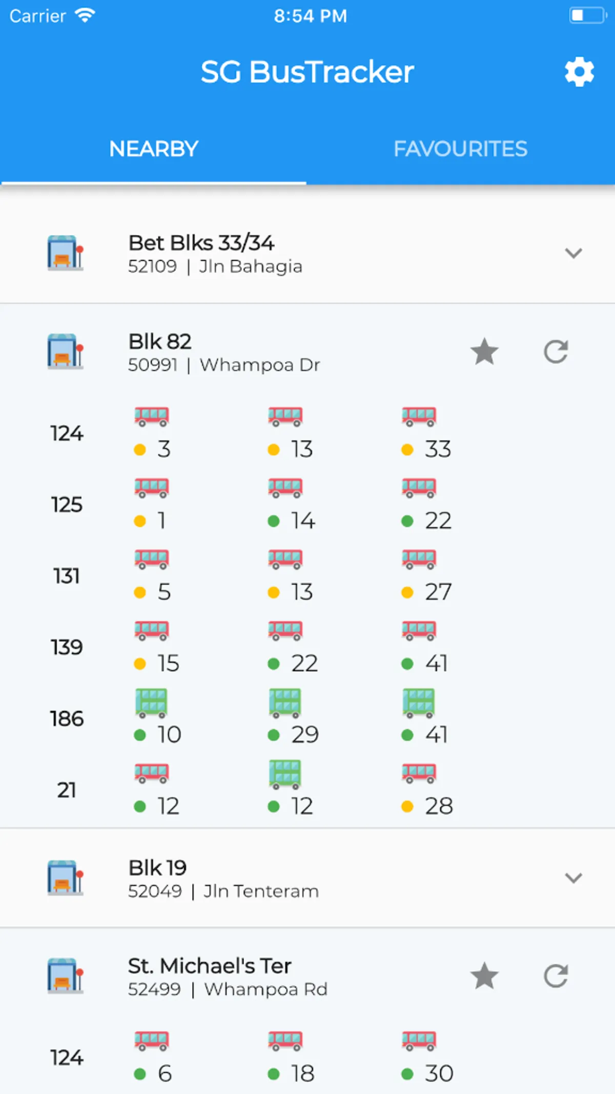 SG BusTracker